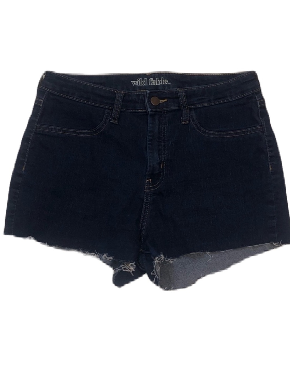 wild fable Dark Indigo Raw Hem Denim Shorts size 12